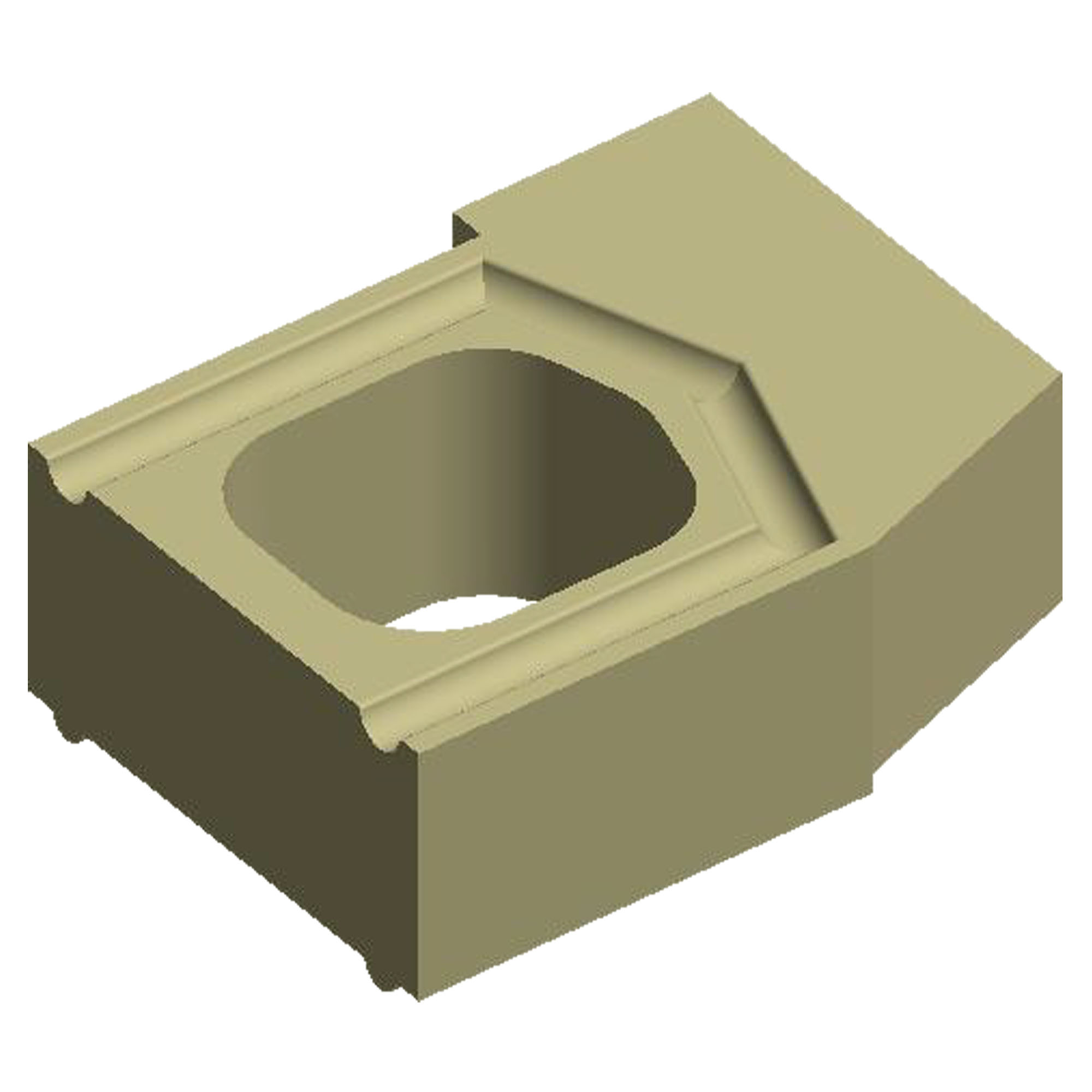 Schamotte-Formstein Schuba®FFS-A40t-S420, Kassettenstein, Format TK 23, 276x200x96 mm, feuerfest