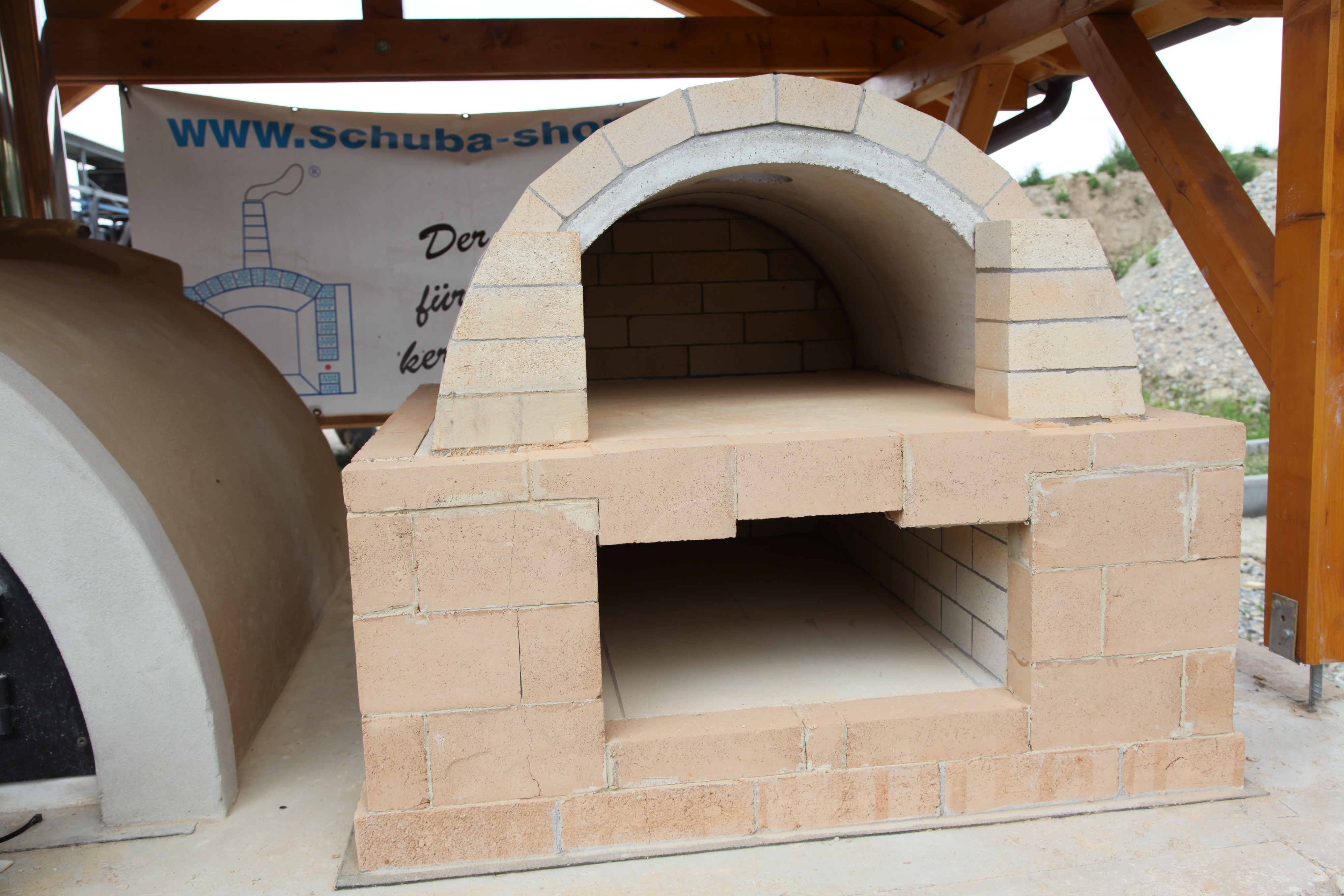 Bauplan für Steinbackofen / Pizzaofen Schuba®SBO-7, Backfläche 625 x 500mm, Gewölbekuppel