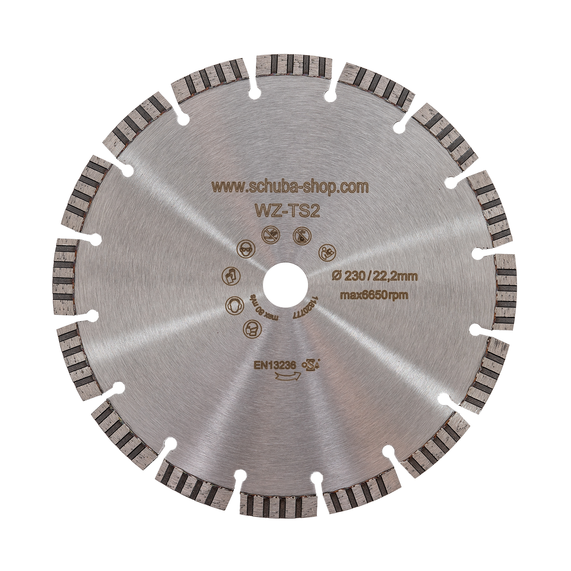 Diamanttrennscheibe Schuba®WZ-TS2, Durchmesser 230mm