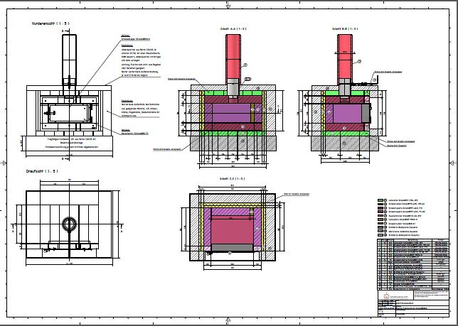 Bauplan für Steinbackofen / Pizzaofen Schuba®SBO-4, Backfläche 550 x 400mm, gerade Ofendecke