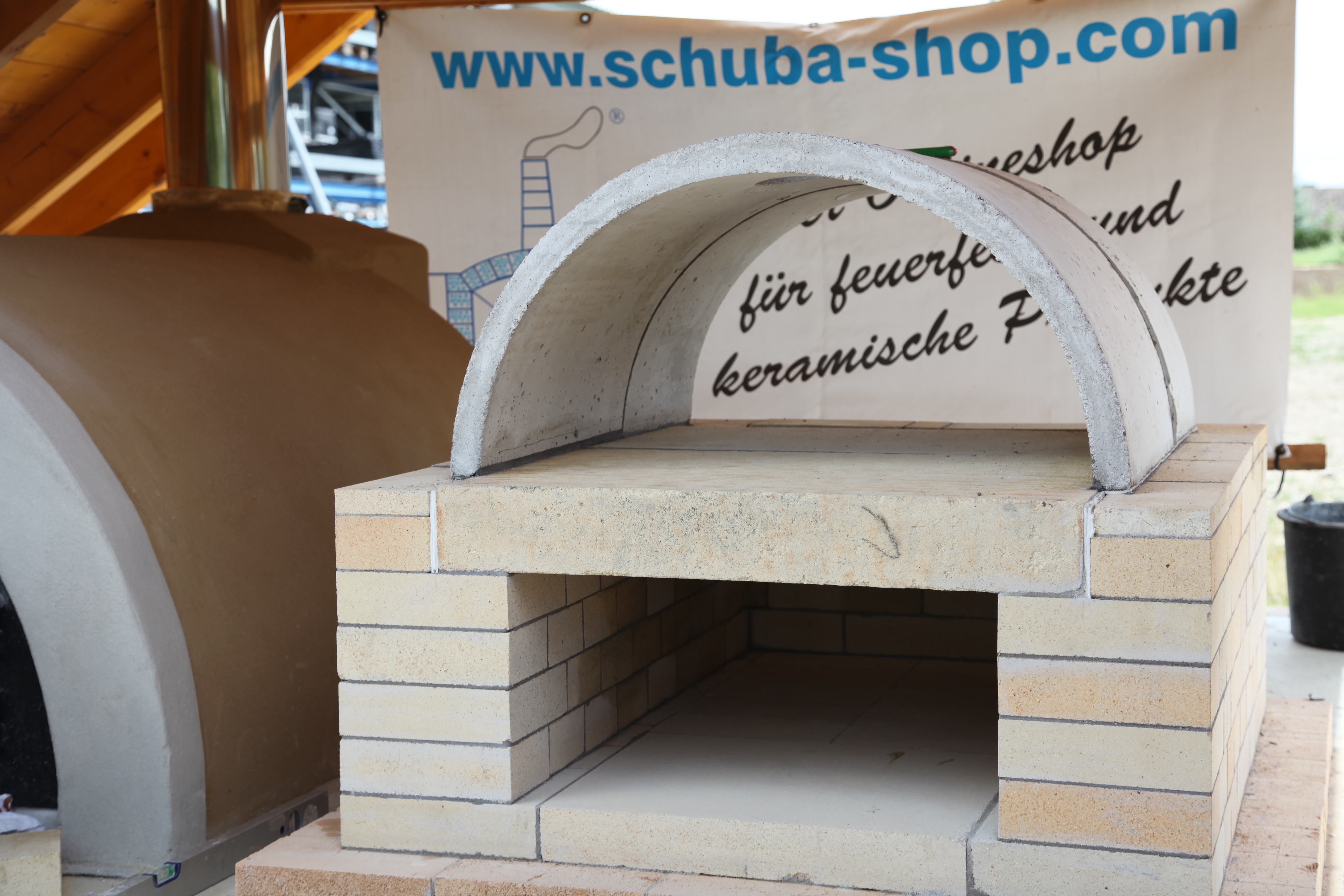 Bauplan für Steinbackofen / Pizzaofen Schuba®SBO-7, Backfläche 625 x 500mm, Gewölbekuppel